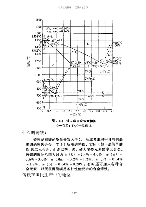 铸铁基础知识(一)灰铁