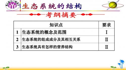 人教版教学课件必修3第5章第1节生态系统的结构