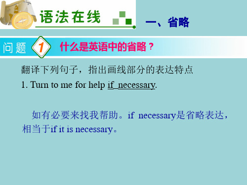 超实用高考英语复习语法专题：省略,插入语,反义疑问句