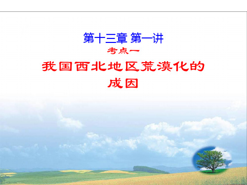 2021届高考地理(人教版)一轮复习基础知识和高频考点：29  我国西北地区荒漠化的成因