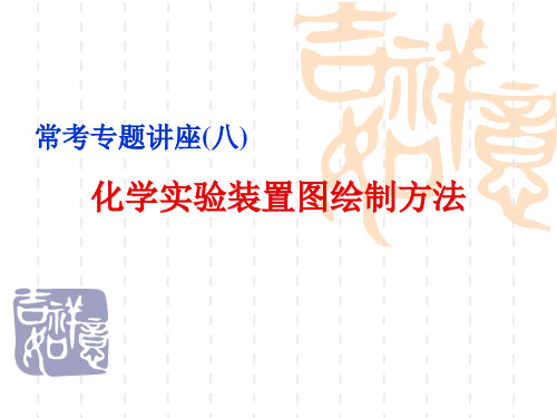 高三化学课件：常考专题讲座(八) 化学实验装置图绘制方法