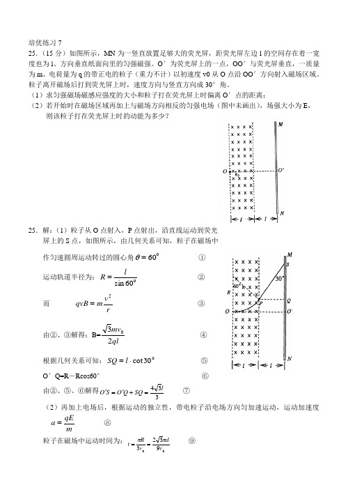 电场磁场复合场  经典题选(有详细解答).