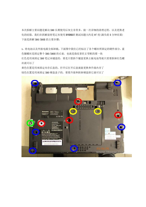 thinkpad x60 详细拆机记录