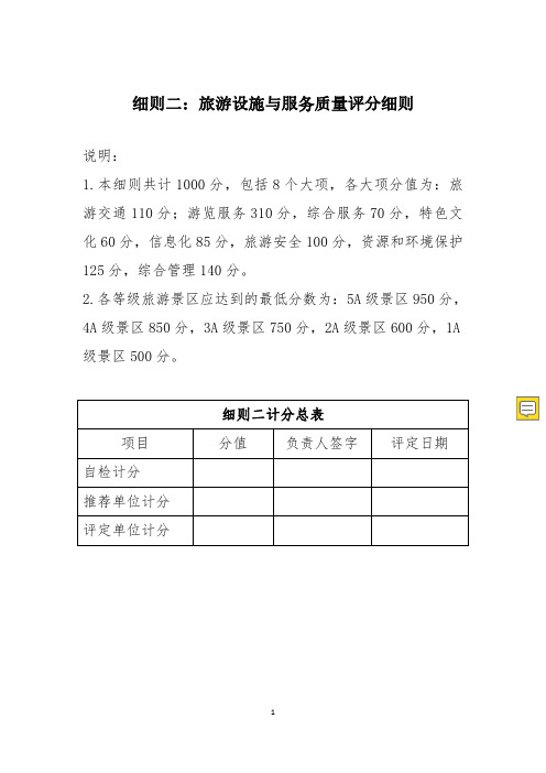 8.1《旅游景区质量等级的评定与划分》(2016最新修订版)