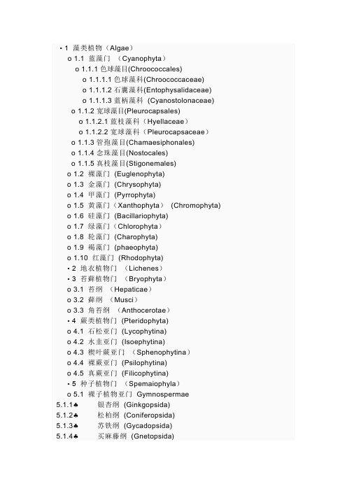 1 藻类植物