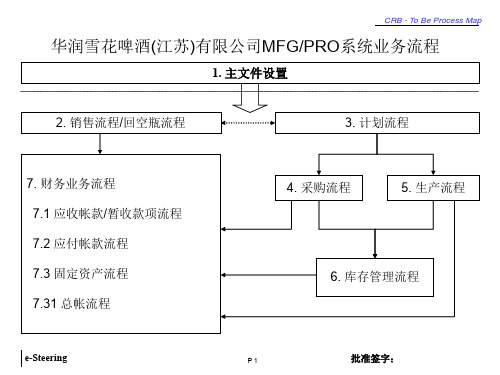 华润雪花啤酒公司业务流程管理(ppt 77页)