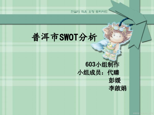 普洱市经济SWOT分析共39页文档