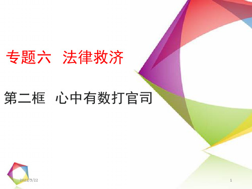 《2心中有数打官司》课件高中思想政治人教版选修5生活中的法律常识