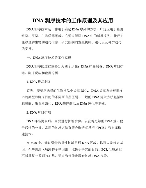 DNA测序技术的工作原理及其应用