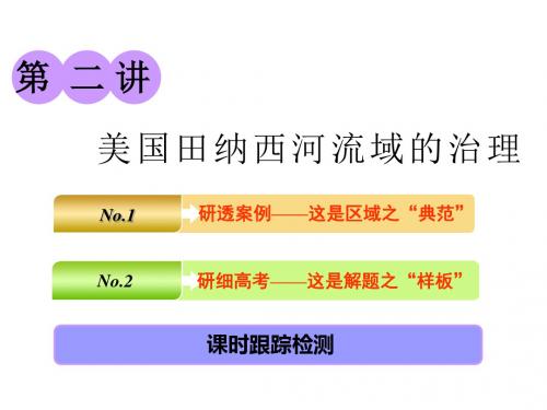 2019版高考地理一轮复习第三部分第二章区域可持续发展第二讲美国田纳西河流域的治理精选课件
