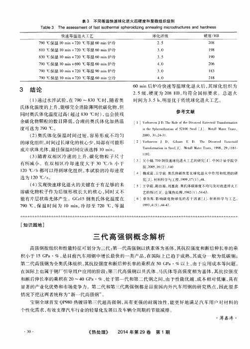 三代高强钢概念解析