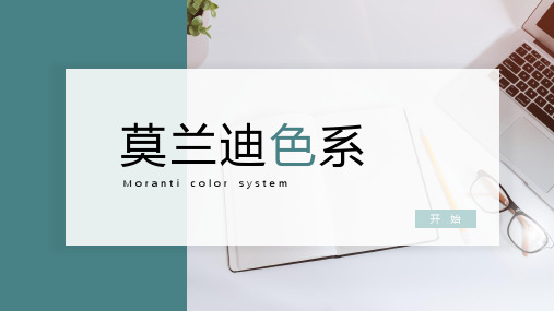 莫兰迪商务风总结汇报ppt模板