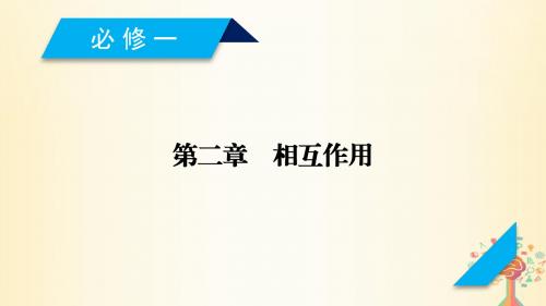 高考物理一轮复习第2章相互作用第1讲重力弹力摩擦力课件新人教版必修1 (1)