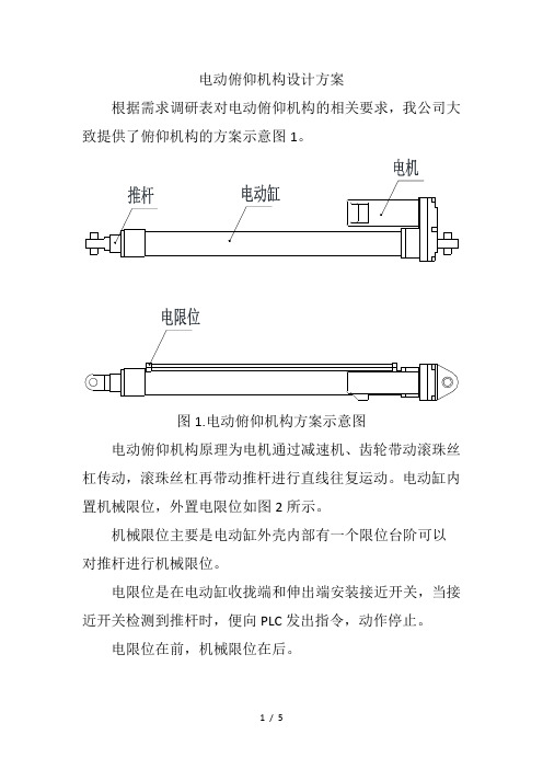 电动推杆方案