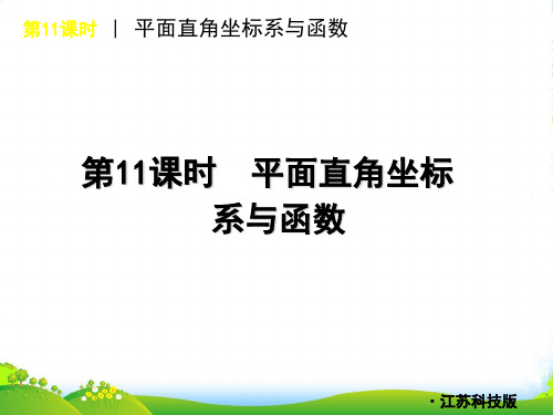 中考数学复习方案 第11课时 平面直角坐标系与函数课件 苏科