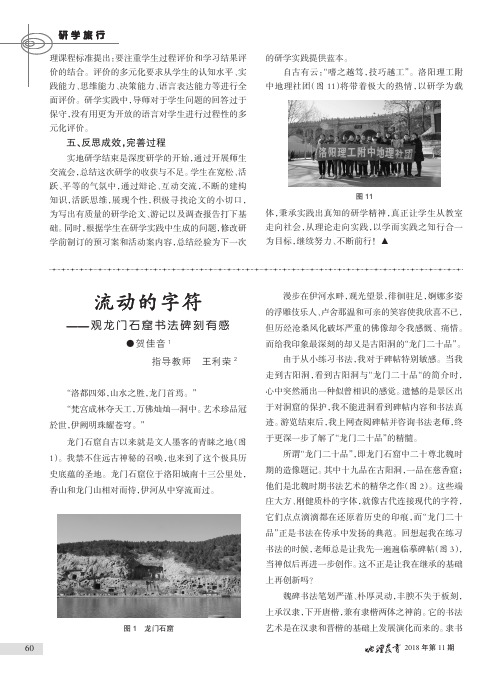 流动的字符——观龙门石窟书法碑刻有感