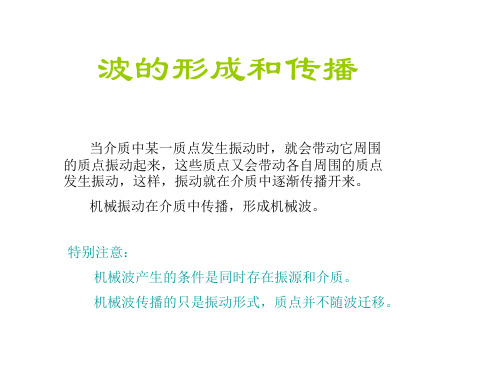 高二物理波的形成和传播1