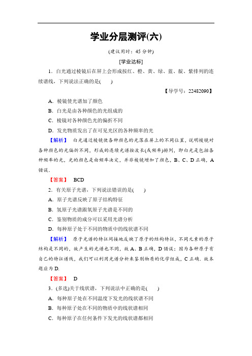 2018版物理教科版新课堂同步选修3-5文档：学业分层测