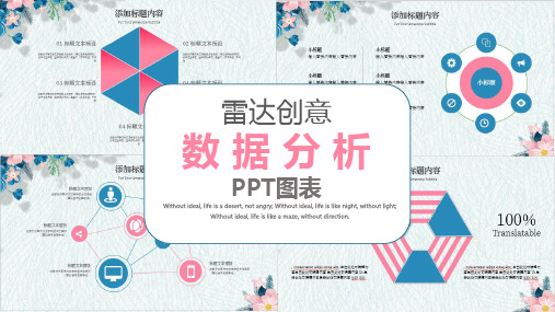 雷达创意数据分析PPT图表