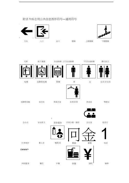 公共场所服务标志实用手册