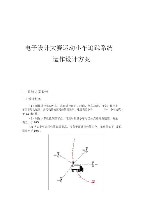 电子设计大赛运动小车追踪系统运作设计方案