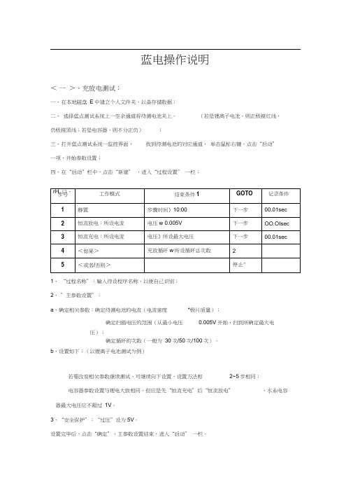 蓝电操作说明