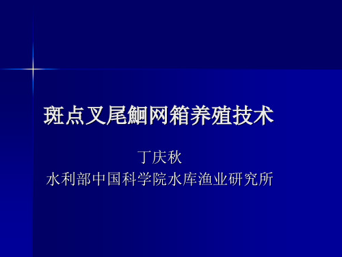 斑点叉尾鮰网箱养殖技术..