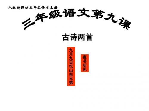 二年级语文上册 古诗两首课件 人教新课标版