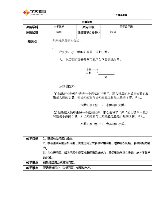 5.和差问题