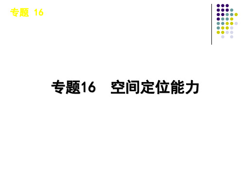 大纲版高考地理二轮专题复习专题16 空间定位能力精品PPT课件