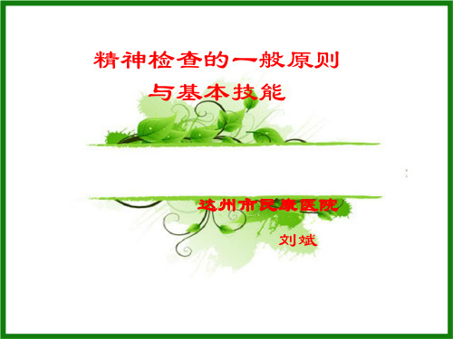 精神检查