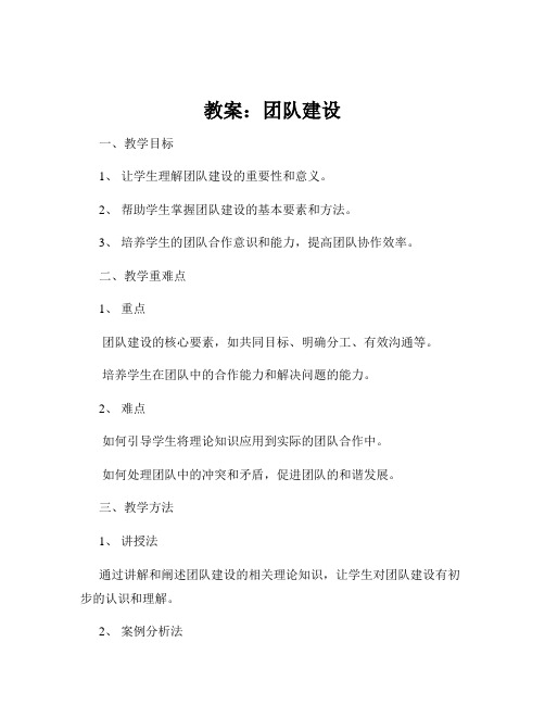 教案：团队建设