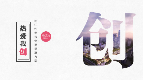 万科创意谷会员招募方案-67P