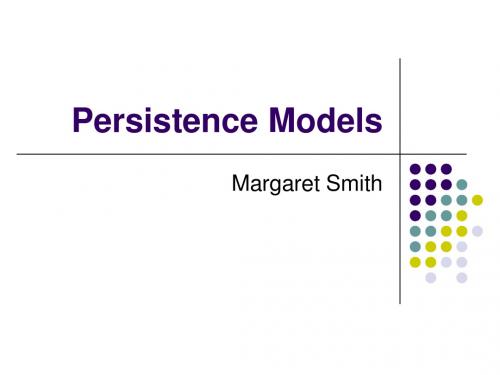 Persistence Models