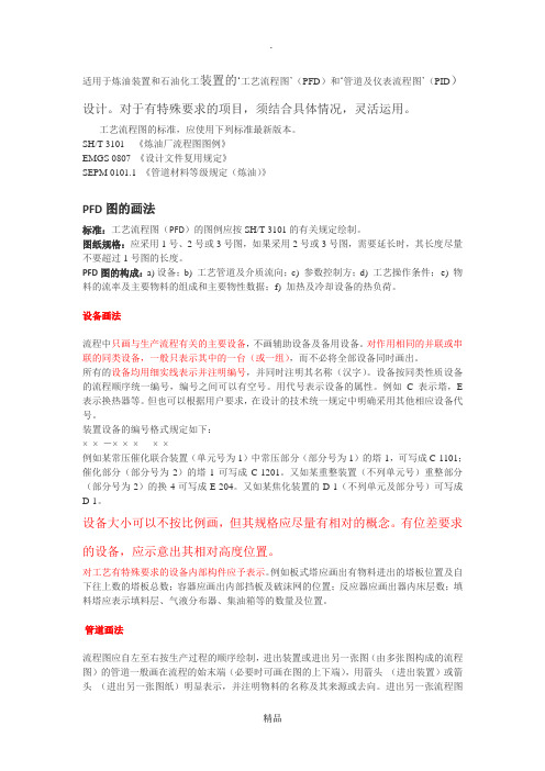 工艺流程图的绘制方法——PFD图 Word 文档