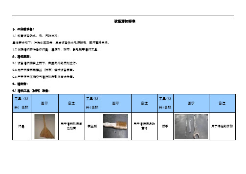 设备清扫标准