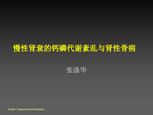 慢性肾衰的钙磷代谢紊乱与肾性骨病