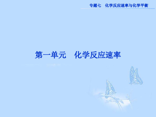 高考化学一轮复习 专题7第1单元 化学反应速率课件 苏教版