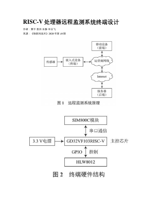 RISC-V处理器远程监测系统终端设计