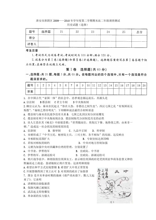 江苏省淮安市淮阴区2009