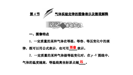 新教科版物理选修3-3同步课件： 气体实验定律的图像表示及微观解释