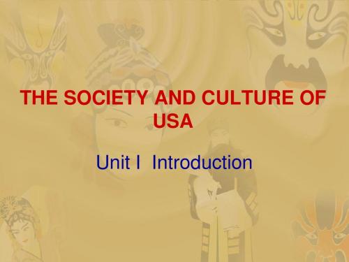 Unit 1 Introduction to us