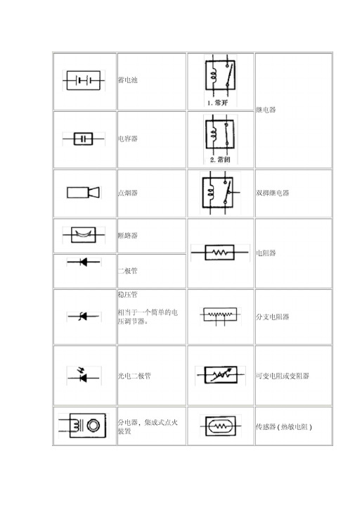 电路图符号大全有图片500种