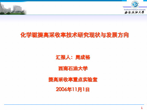 化学驱提高采收率技术研究现状与发展方向