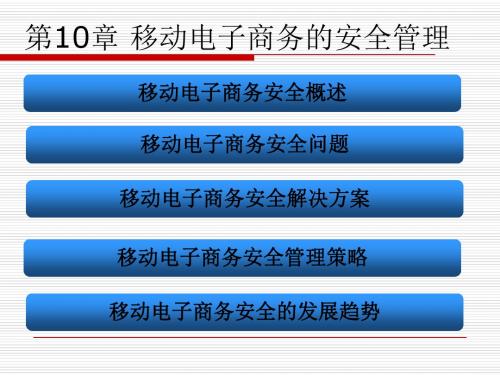 移动商务的安全管理培训课件(ppt 43张)