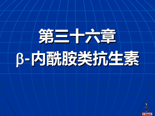 护理专业药理第36章内酰胺类抗生素ppt课件