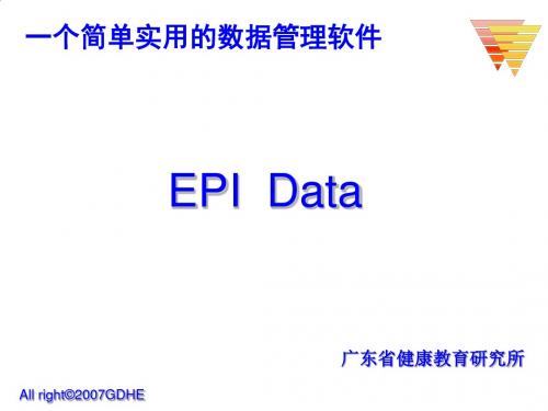 简单实用的数据管理软件--EPI Data分析PPT课件( 36页)