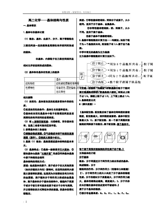 晶体的结构与性质