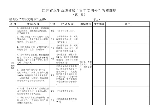 青年文明号考核细则 (1)