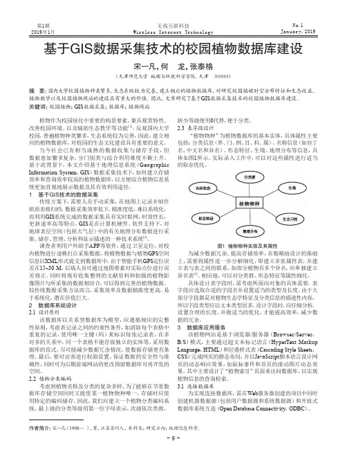 基于GIS数据采集技术的校园植物数据库建设